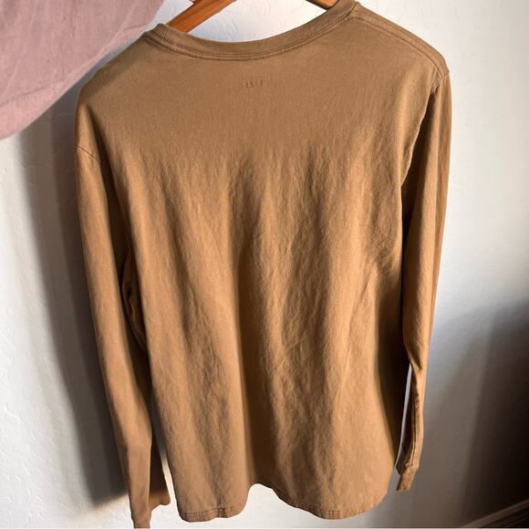 Express Men’s Tan Long Sleeve Shirt Casual Express Logo size XL - Picture 4 of 8